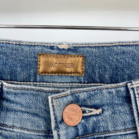 MOTHER | The Hustler Ankle Fray Jeans Scenic Route Medium Wash 26 - Picture 5 of 14